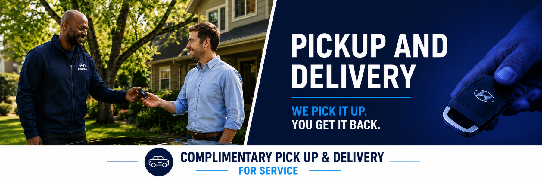 We now offer a pickup and delivery option for service 